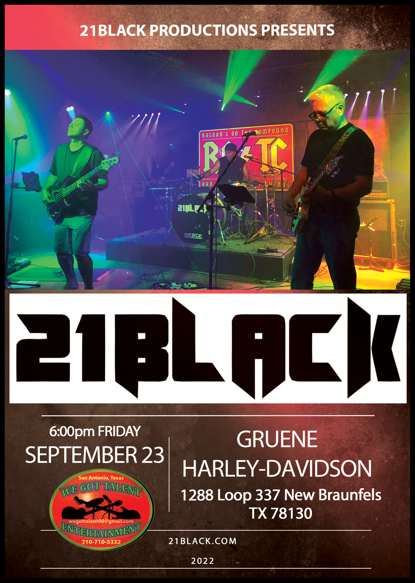 21BLACK LIVE at Gruene Harley-Davidson