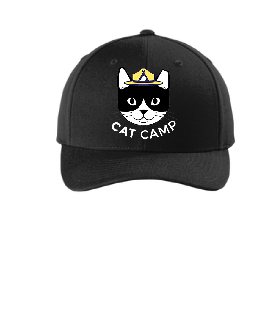Cat Camp Embroidered Baseball Hat
