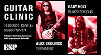 Feb 15: Alex Skolnick and Gary Holt ESP Clinic at Session Frankfurt