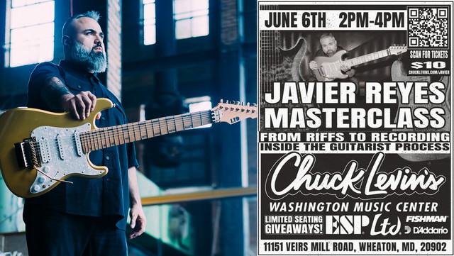 Saturday June 6: Javier Reyes (Animals As Leaders) Masterclass at Chuck Levin's