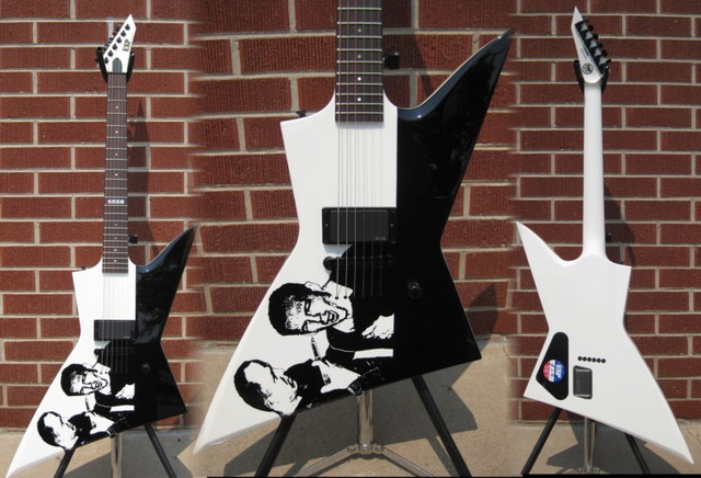Esp Custom Shop Ex W Oswald Graphic 6 String Electric Guitar
