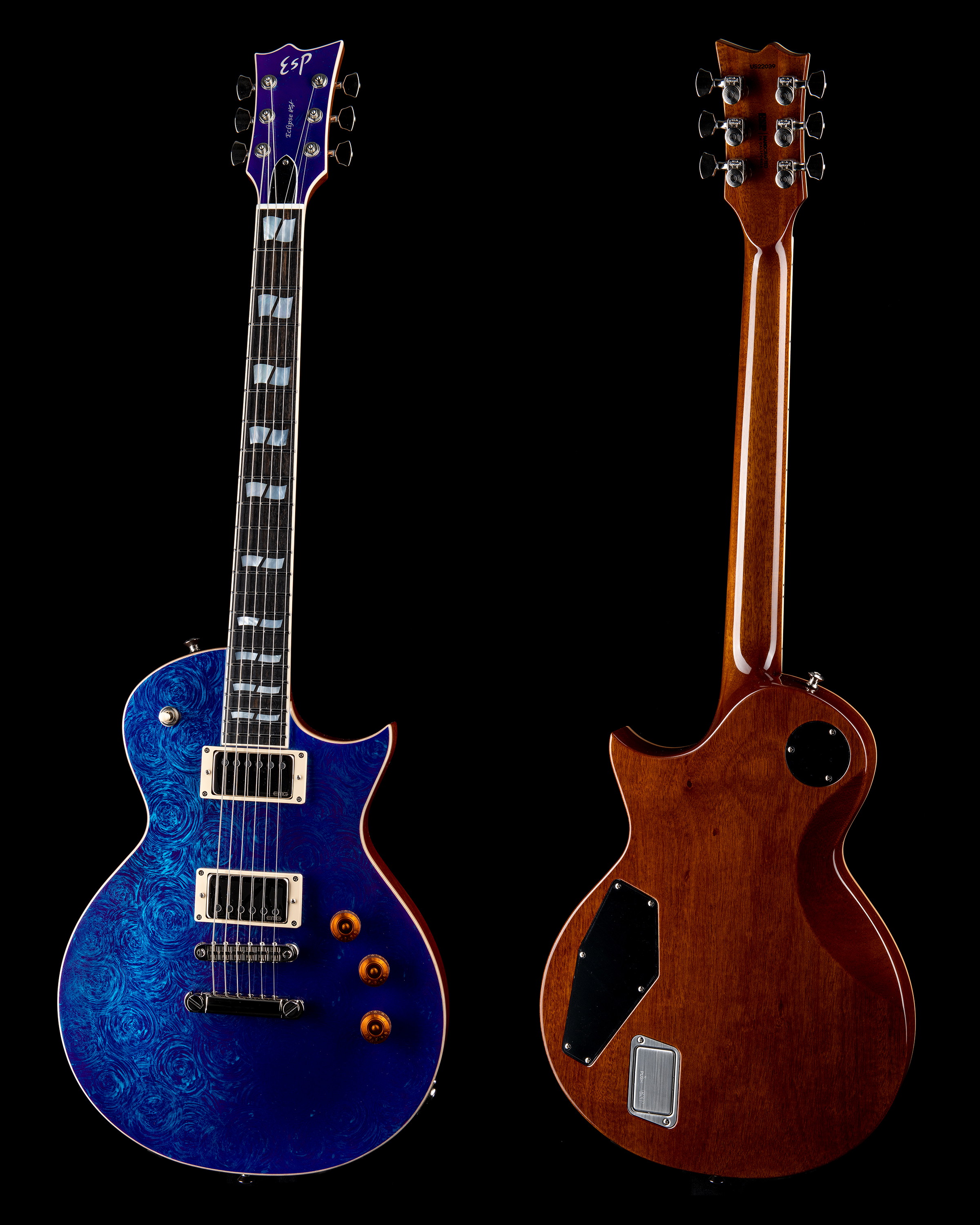 レア Patrick Adams Four Below Zero E.S.P. ESP USA M-III FR Quilted Purple Haze Ebony Board 2019 - YouTube