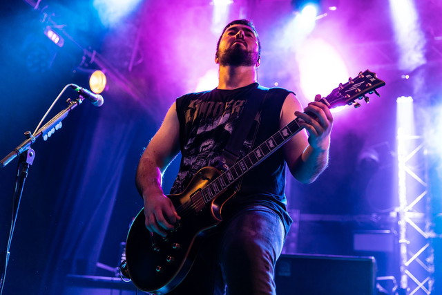 With my ESP guitars