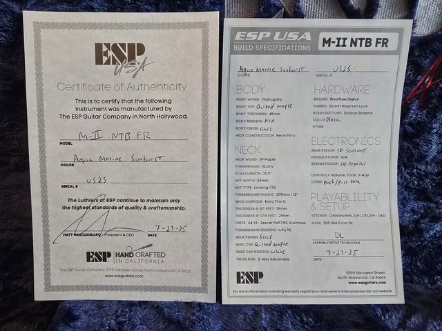 My 2025 ESP USA M-II NT certifications. 8