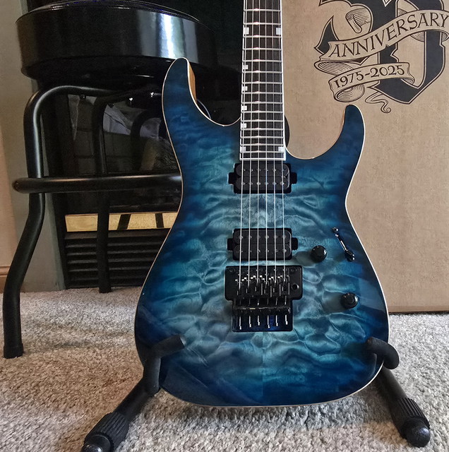 My 2025 ESP USA M-II NT In Aquamarine Sunburst. 1