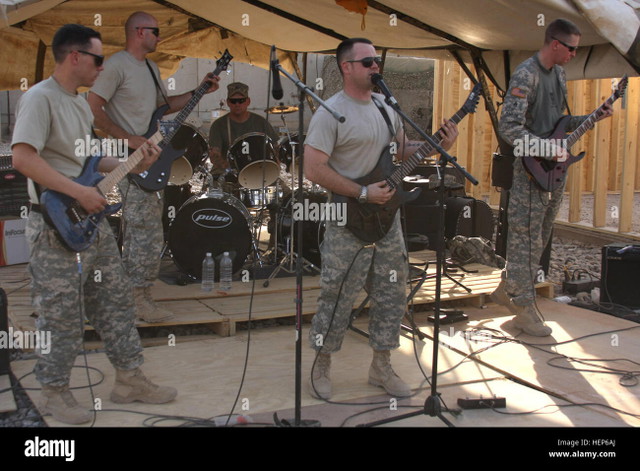 Rock Band Dead Reckoning Made Up Of Soldiers From 556th Signal Company Hep6 Aj