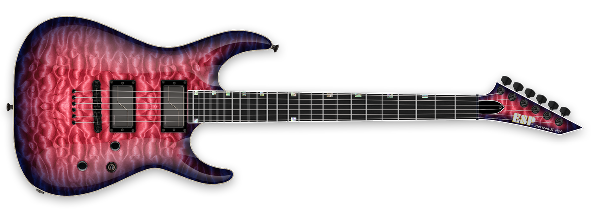 ギター ESP HORIZON II ESP E-II Horizon FR-II - Tiger Eye Sunburst (Factory