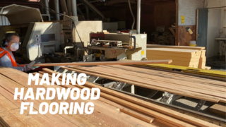 Commercial Forest Products making hardwood flooring in the USA