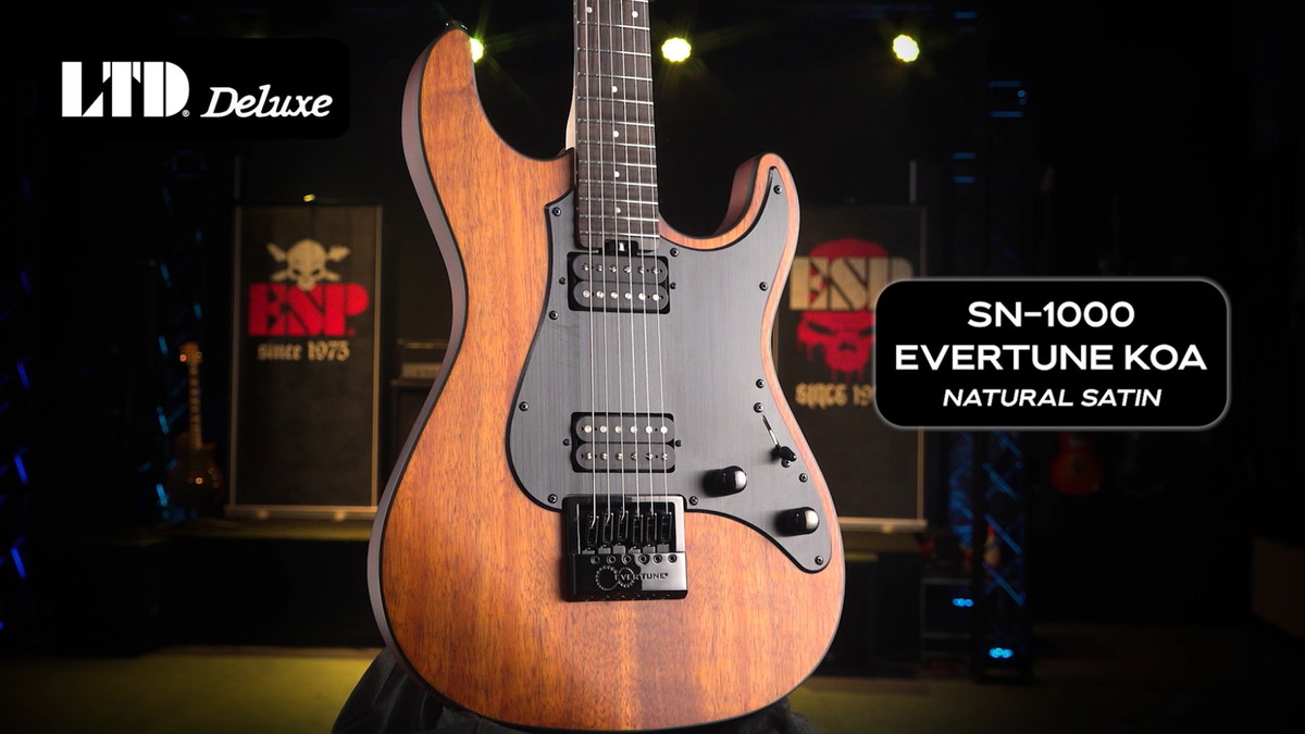 LTD Deluxe SN1000 EverTune Koa Demo by Rodney Dudum The ESP Guitar