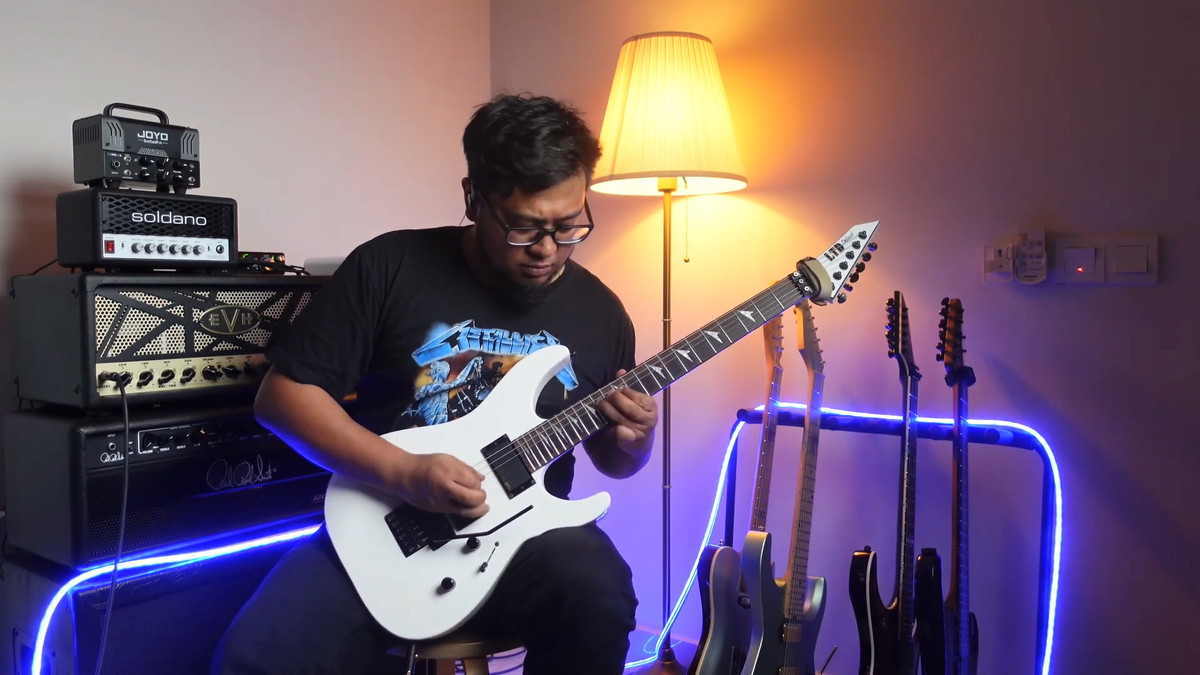 Bilal S "Dyers Eve" (playthrough cover) on the LTD Deluxe M1000 The