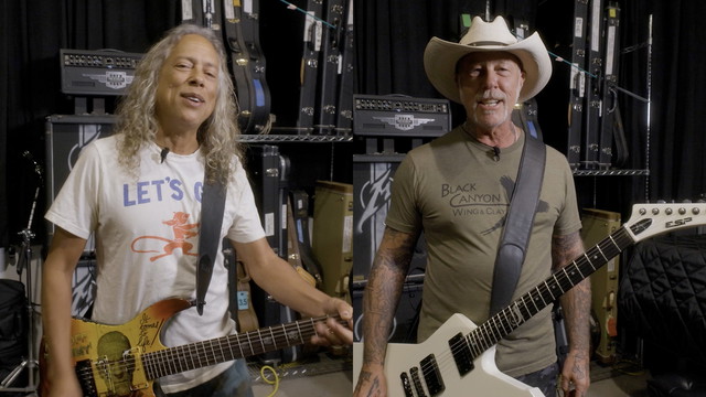 Kirk Hammett and James Hetfield (Metallica) Congratulate ESP on 50 Years