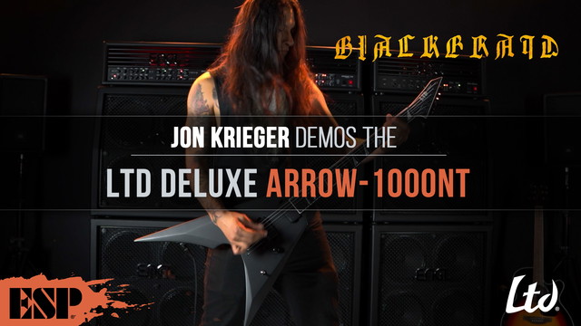 Jon Krieger (Blackbraid) on the LTD Deluxe Arrow-1000NT