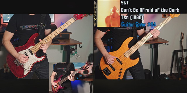Y&T - Don't Be Afraid of the Dark Guitar and Bass Cover (LTD Deluxe M-1000, LTD Elite ST-1, LTD Elite J-4)