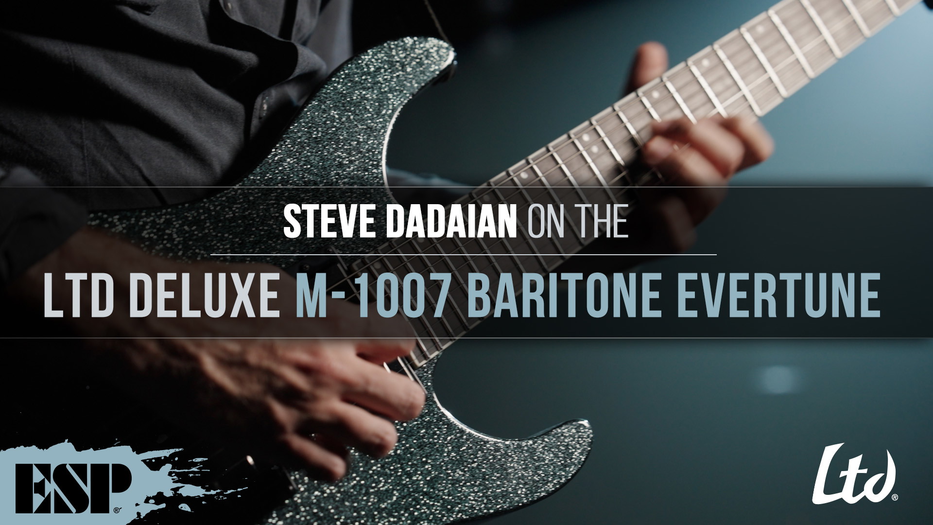 LTD Deluxe M-1007 Baritone EverTune Demo by Steve Dadaian - The