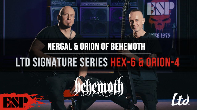 Nergal & Orion of Behemoth and their LTD Signature Series Instruments