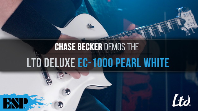 LTD Deluxe EC-1000 Pearl White Demo by Chase Becker