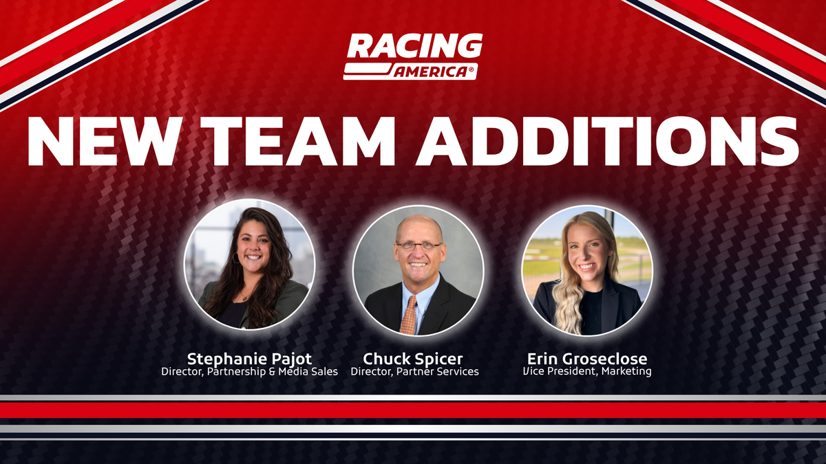 Three Key Hires Join Racing America as Marketing and Sales Teams Expand