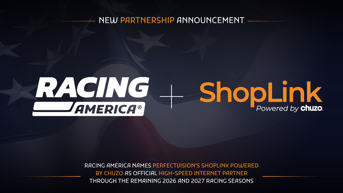 Racing America Names ShopLink powered by Chuzo as Official High-Speed Internet Partner Through the Remaining 2026 and 2027 Racing Seasons