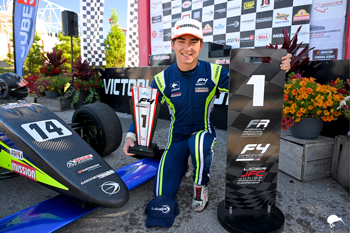 Kiwi Motorsport Dominates in F4 U.S. as Shipman Scores a Trio of Victories at CTMP