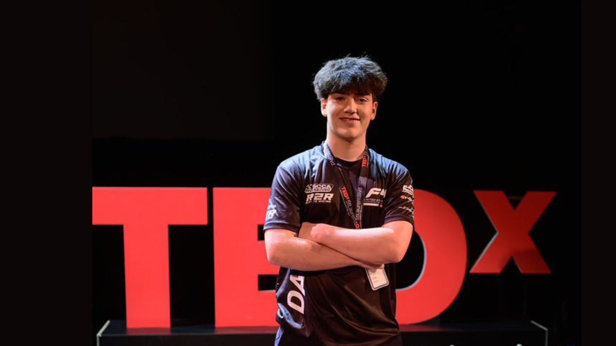 16-Year-Old F4 Driver Luca Day Takes the TEDx Stage — Making the Case That Discipline, Not Motivation, Wins