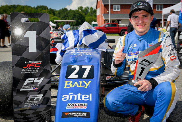Gastón Irazú Inches Closer to 2026 F4 U.S. Title with Race 1 Win at VIR 