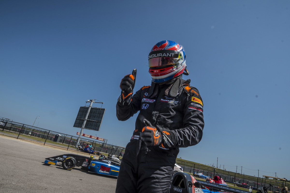 Benjamin Pedersen Getting the First Win F4 US Championship