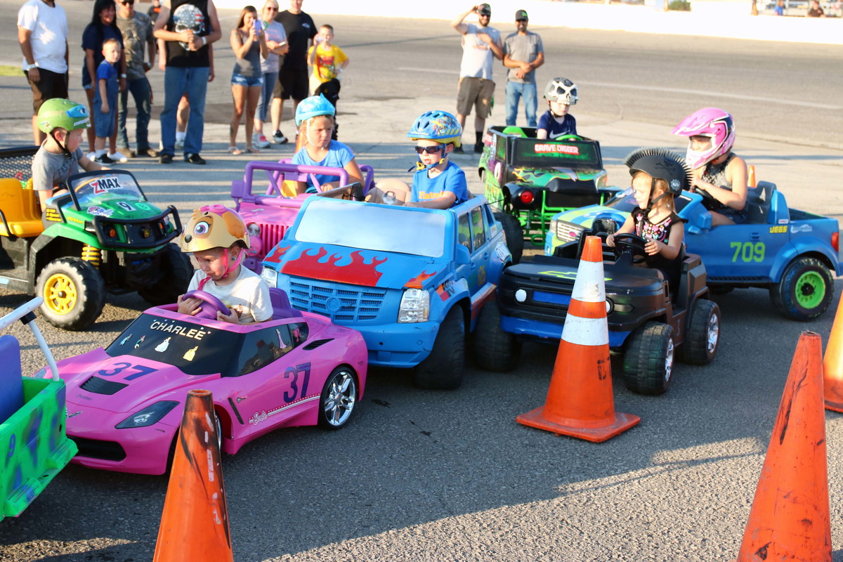 KIDS POWER WHEELS DERBY AT FLAT ROCK FRIDAY,JULY 16