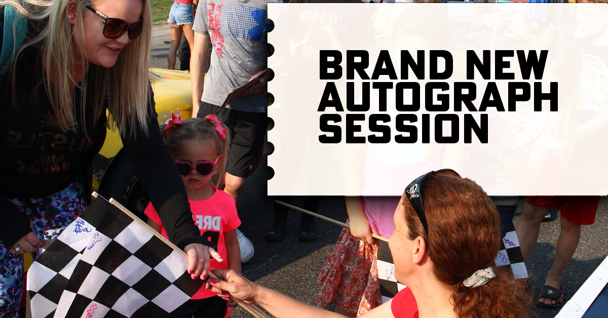 BREAKING: Brand New Autograph Session at Flat Rock Speedway THIS Saturday!