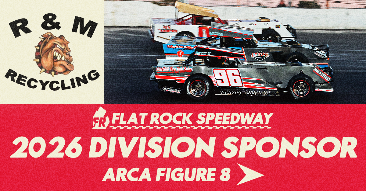 R&M Recycling Returns as Figure 8 Division Sponsor at Flat Rock Speedway in 2026