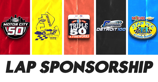 Lap Sponsorships Live for 2026 Racing Events at Flat Rock!