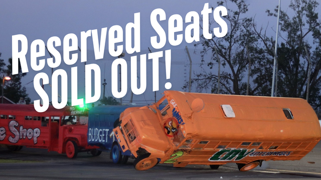 Reserved Seats SOLD OUT for CNV Enterprises School Bus Figure 8 | General Admission Seats Still Remaining But Selling Fast!