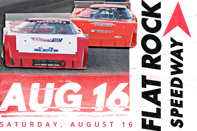 Royal Truck & Utility Trailer Triple 50s & Monroe Superstore Fireworks Presented by 8 Point Building Supply Saturday Night Racing! 50 lap Outlaw Super Late Models, 50 lap Street Stocks, 50 lap Figure 8. Plus Kids Power Wheels Derby!