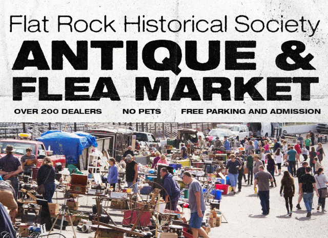 Flat Rock Historical Society Flea Market (No Racing)