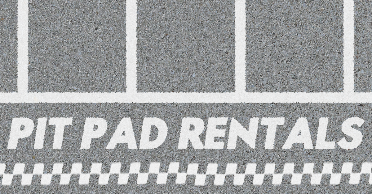 2026 Flat Rock Speedway Concrete Pad Rental