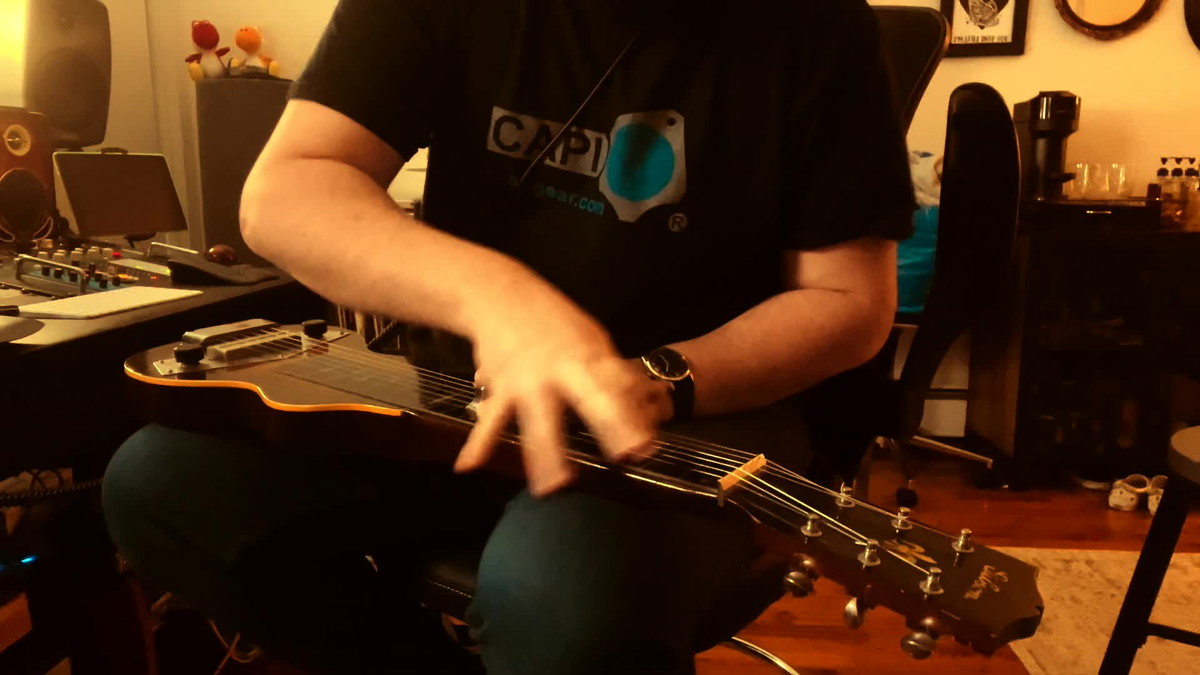 David Gilmourish Lap Steel Guitar GHS Strings