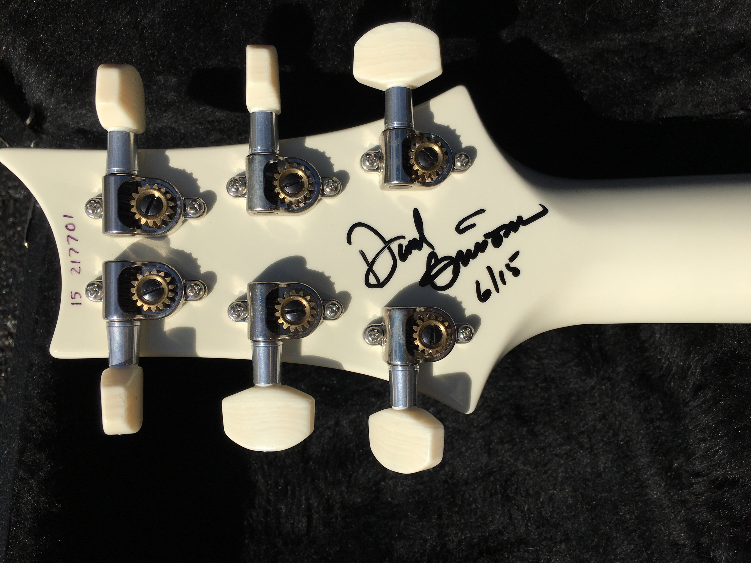 PRS DGT White Autographed by David