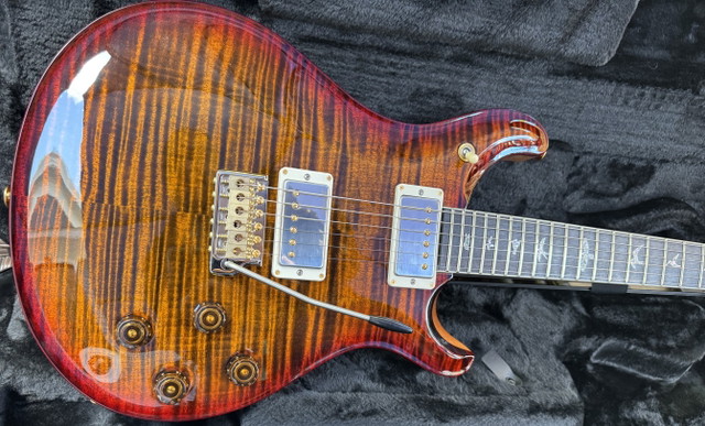 PRS McCarty 594 Trem Burgundy Tiger
