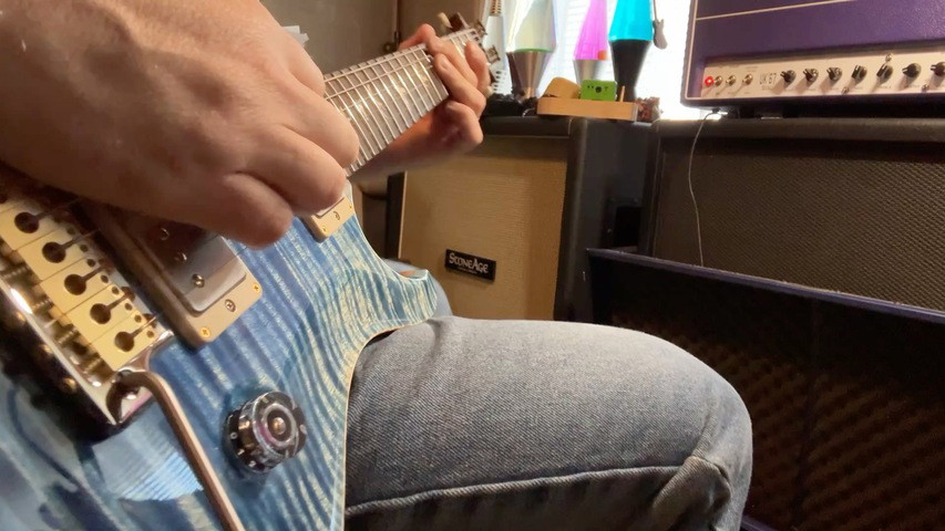 Hold it! Stepped on the Strymon BigSky MX for the hold feature.