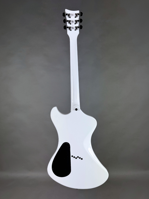 Disco – Solid White with Black Stripes