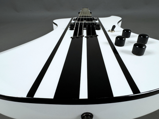 Disco – Solid White with Black Stripes