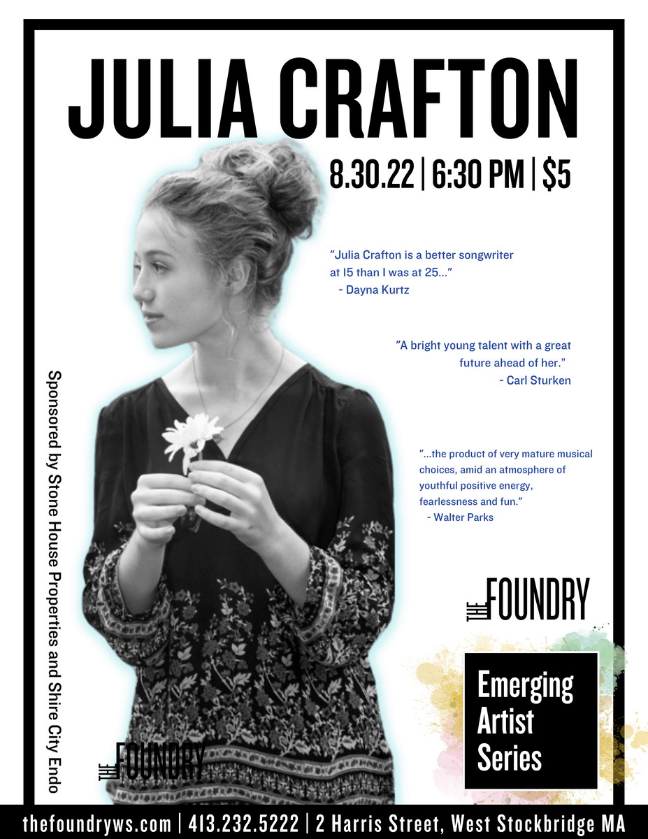 Julia Crafton at The Foundry in West Stockbridge, MA