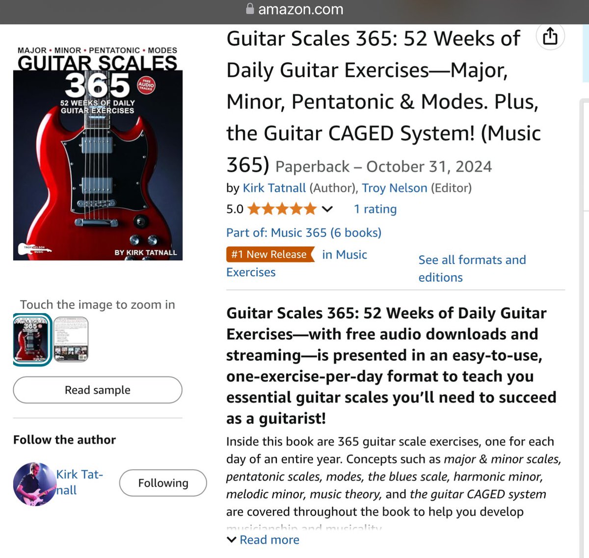#1 New Release in Music Exercises 
Guitar Scales 365
https://t.co/6u7X6e57EX
#guitar #scales #caged https://t.co/r9TN...