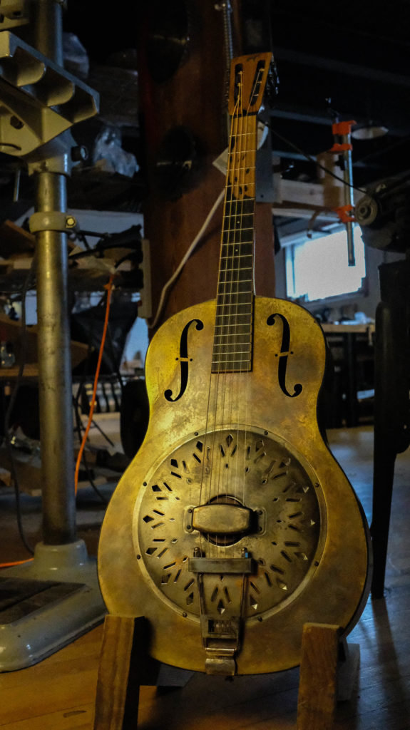 Brass Resonator Guitar Mule Resophonic Guitars