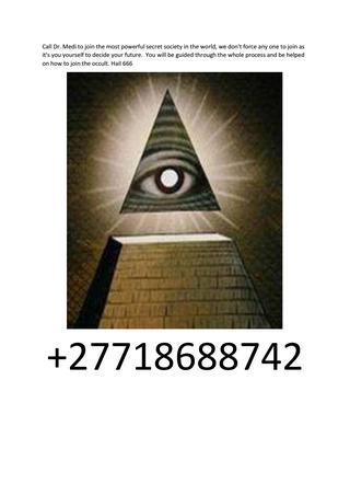 Join illuminati in USA New York +27718688742