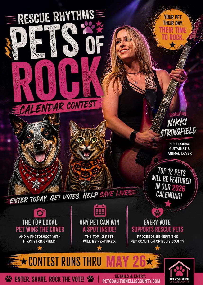 Rescue Rhythms: Pets of Rock Calendar Contest 