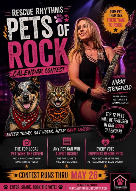 Rescue Rhythms: Pets of Rock Calendar Contest 
