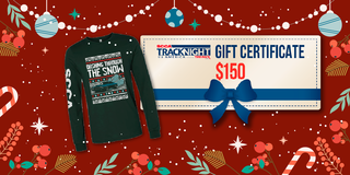 This Holiday Track Night Gift Card Comes with a Pleasantly Ugly Surprise