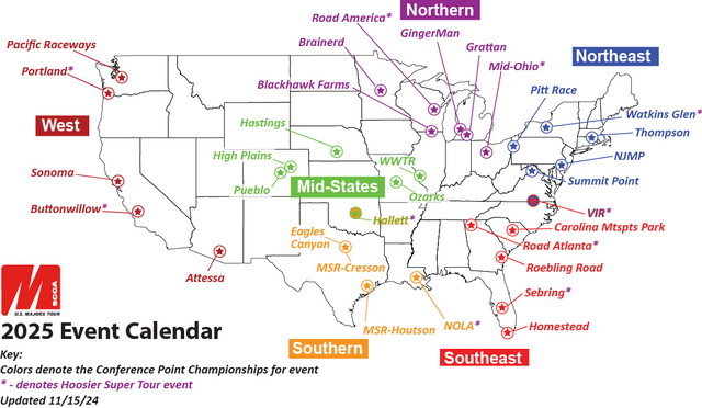 2025 Majors Schedule Sports Car Club Of America 2025 Majors Schedule Sports Car Club Of America