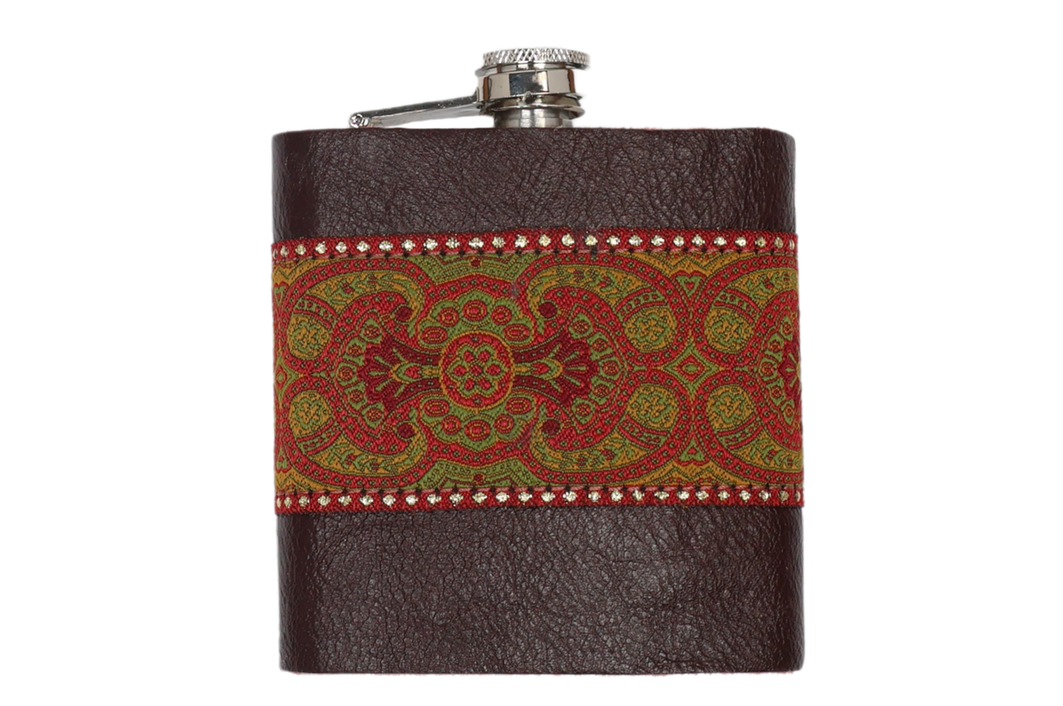Arabesque Red 6oz Flask