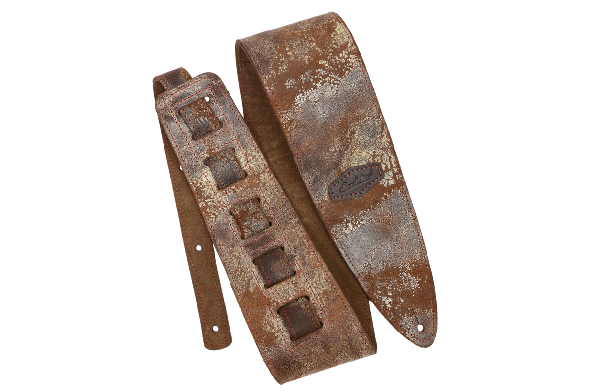 DISTRESSED Brown 3.5" Torpedo® Bass Strap